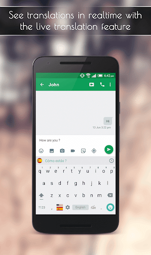 Translator keyboard - Image screenshot of android app