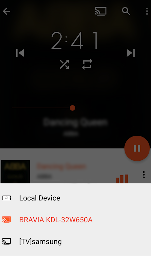 TuneCast DLNA Music Player - Image screenshot of android app