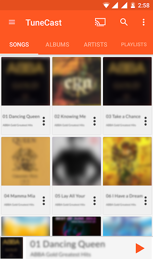 TuneCast DLNA Music Player - Image screenshot of android app