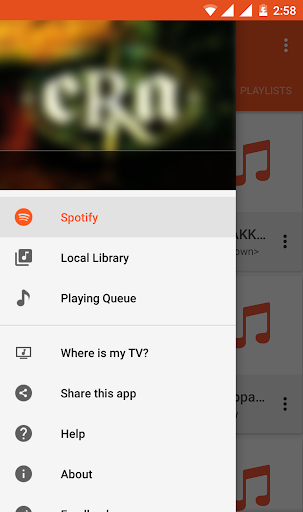 TuneCast DLNA Music Player - Image screenshot of android app