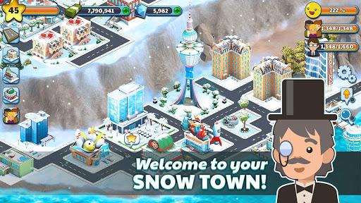 Snow Town - Ice Village City - Gameplay image of android game