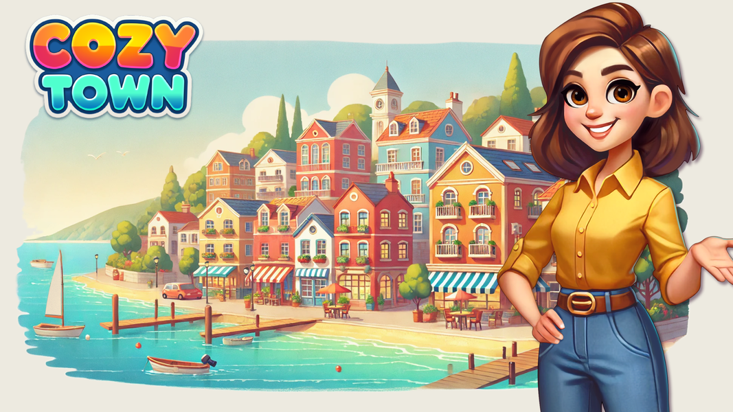 Cozy Town: City Building Game - عکس بازی موبایلی اندروید