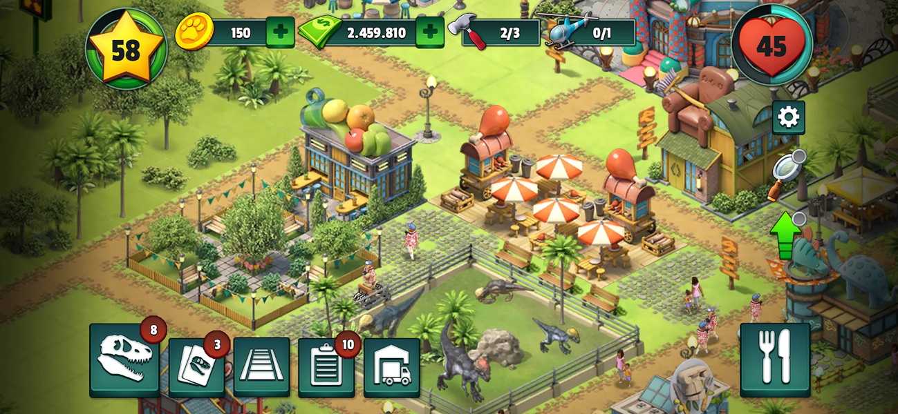 Jurassic Dinosaur: Dino Game - Gameplay image of android game