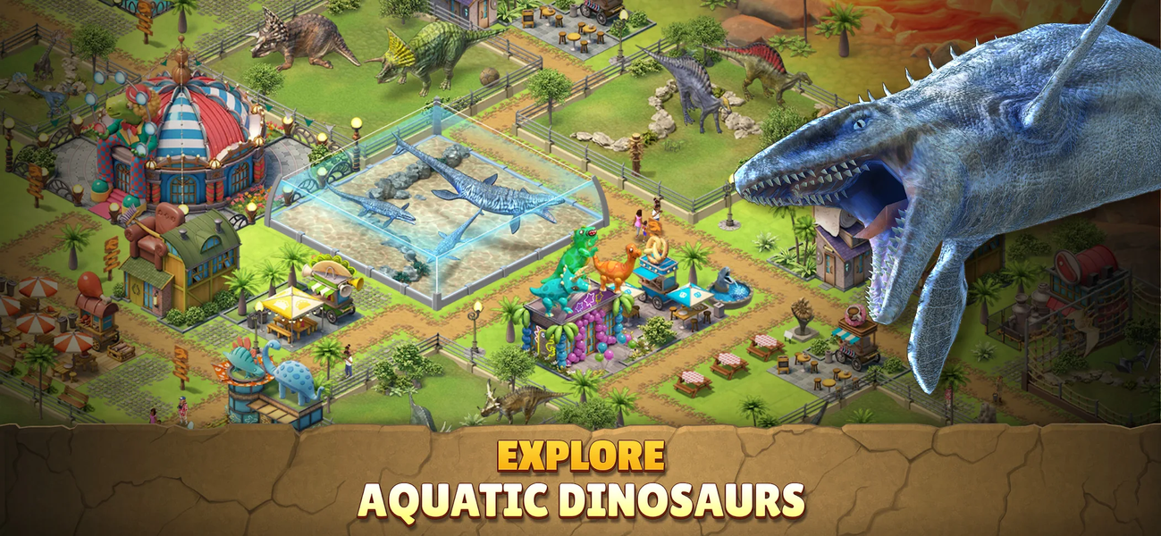 Jurassic Dinosaur: Dino Game - Gameplay image of android game