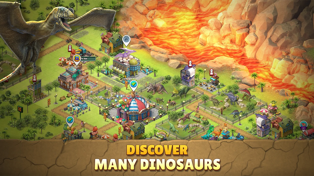 Jurassic Dinosaur: Dino Game - Gameplay image of android game