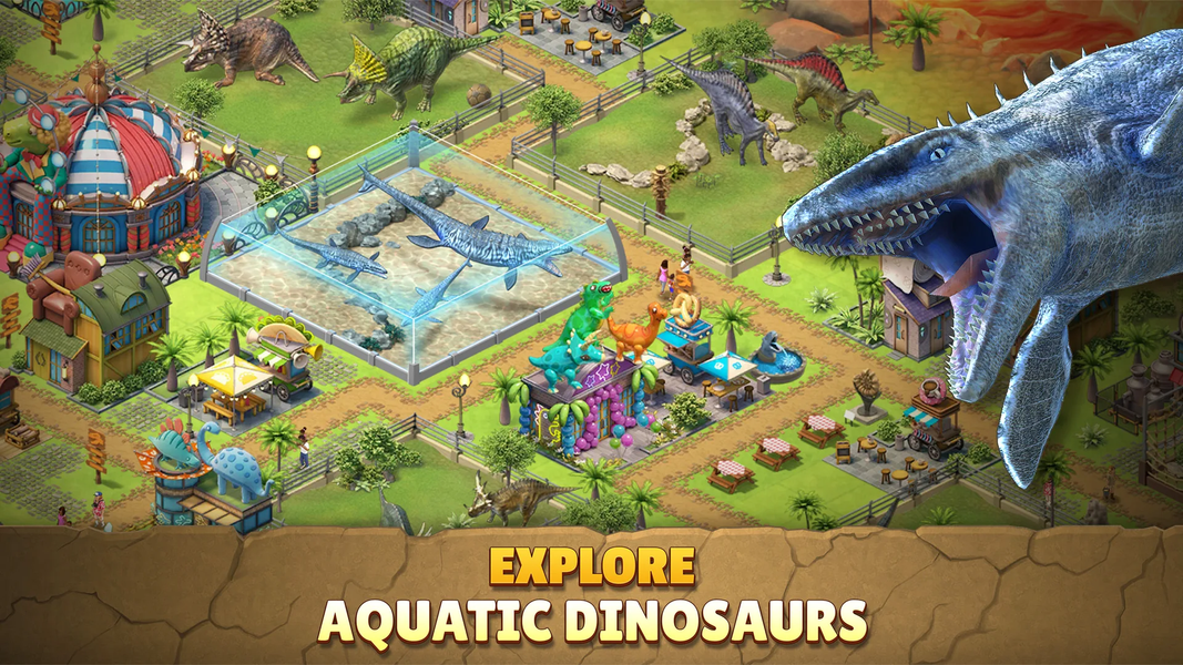 Jurassic Dinosaur: Dino Game - Gameplay image of android game