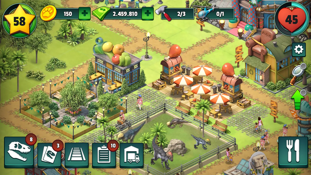 Jurassic Dinosaur: Dino Game - Gameplay image of android game