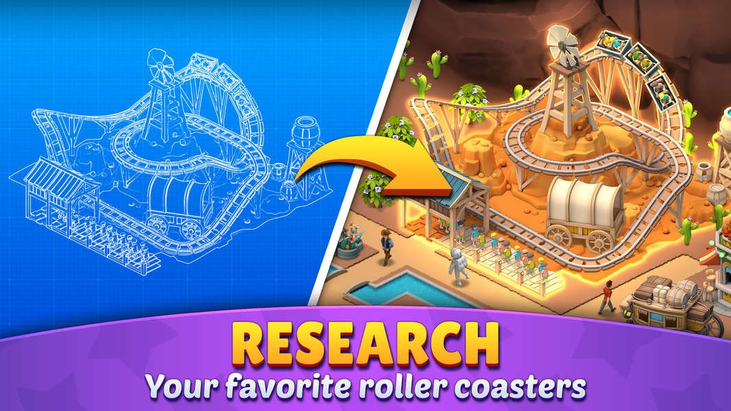 Roller Coaster Life Theme Park - عکس بازی موبایلی اندروید