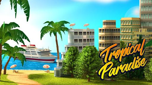 Tropic Paradise Sim: Town Buil - Gameplay image of android game