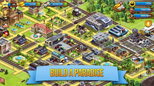 Tropic Paradise Sim: Town Buil - Gameplay image of android game