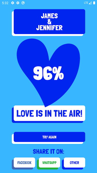 Love Test by Names - Gameplay image of android game