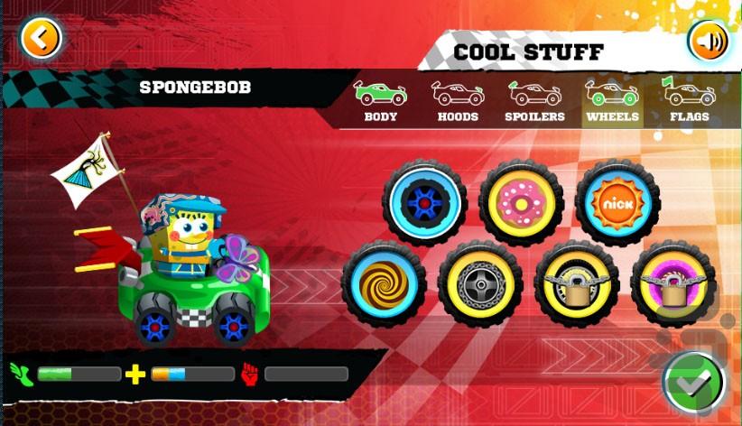 ماشین مسابقه باب اسفنجی - Gameplay image of android game