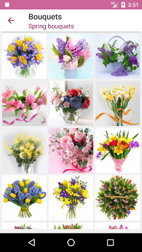 Bouquets - postcards - Image screenshot of android app