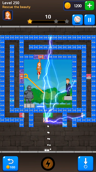 Brick Breaker Spy - Gameplay image of android game