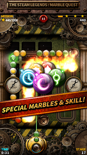 Steam Legend : Marble Quest - Gameplay image of android game