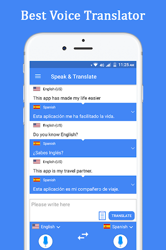 Speak and Translate - مترجم صوتی - Image screenshot of android app