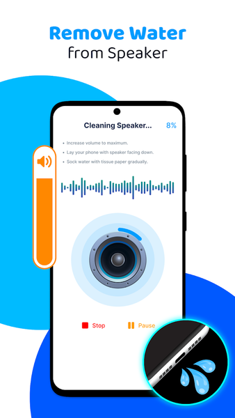 Speaker Cleaner - Remove Water - Image screenshot of android app