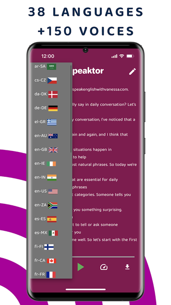 Text Reader - Text to Speech - Image screenshot of android app
