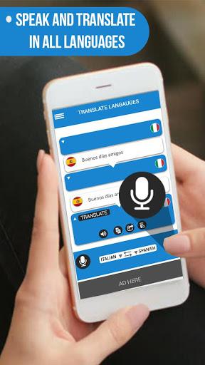 Speak and Translate Languages - Image screenshot of android app