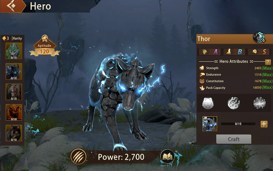 Wolf Game: Wild Animal Wars - عکس بازی موبایلی اندروید