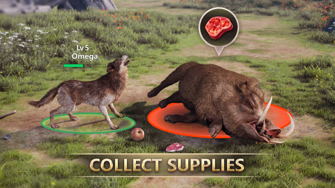 Wolf Game: Wild Animal Wars - عکس بازی موبایلی اندروید
