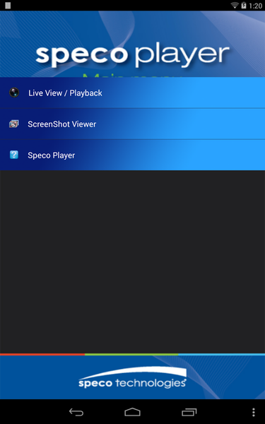 Speco Player - عکس برنامه موبایلی اندروید