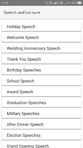 Speech Topics in English - Image screenshot of android app