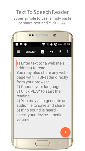 TTSReader Pro - Text To Speech - Image screenshot of android app