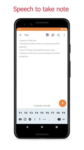 SNotes: Speech To Text - Image screenshot of android app
