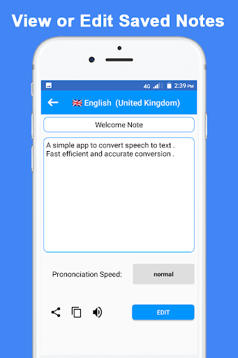 Speech to Text Converter - Image screenshot of android app