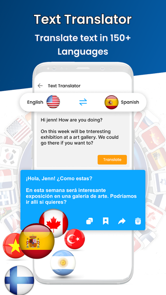 Speech to Text with Translator - عکس برنامه موبایلی اندروید