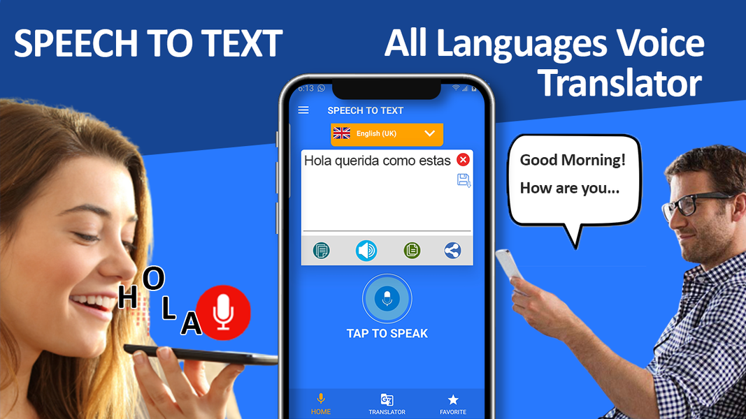 Speech to Text Converter & Voi - عکس برنامه موبایلی اندروید