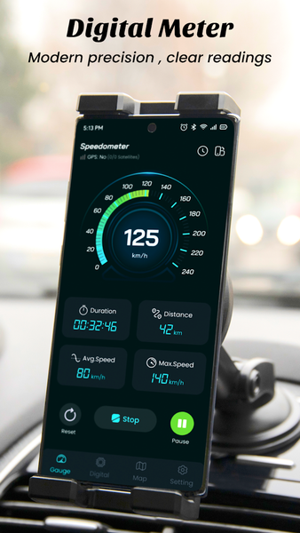 Speedometer: GPS Speed Tracker - عکس برنامه موبایلی اندروید