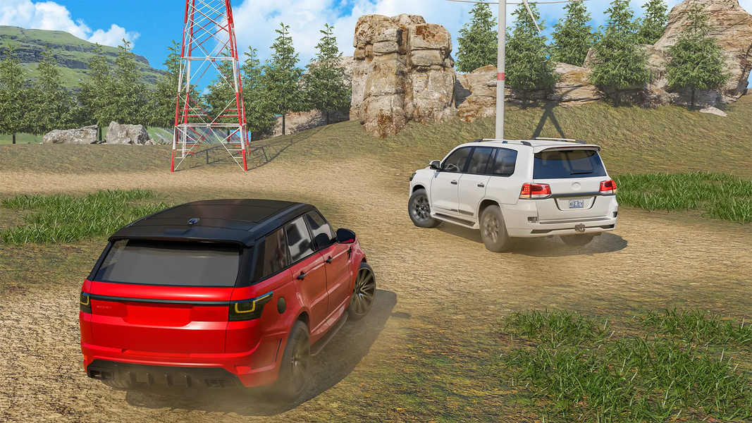 Offroad Prado Driving Car Game - Gameplay image of android game