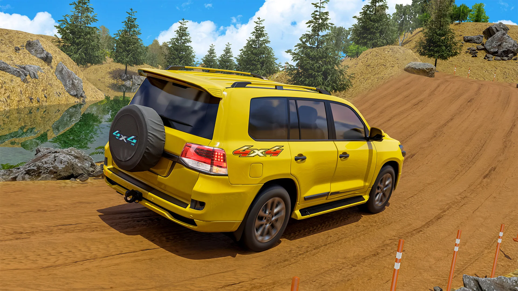 Offroad Prado Driving Car Game - Gameplay image of android game