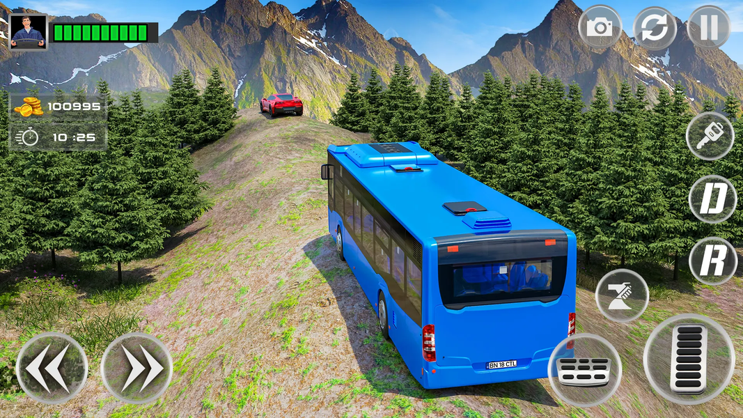 Offroad Bus Simulator: Bus Sim - Gameplay image of android game