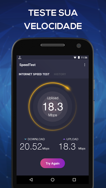 Brasil Banda Larga Speed Teste - عکس برنامه موبایلی اندروید