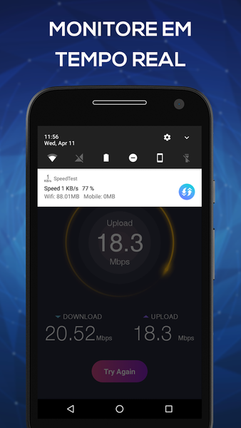 Brasil Banda Larga Speed Teste - عکس برنامه موبایلی اندروید