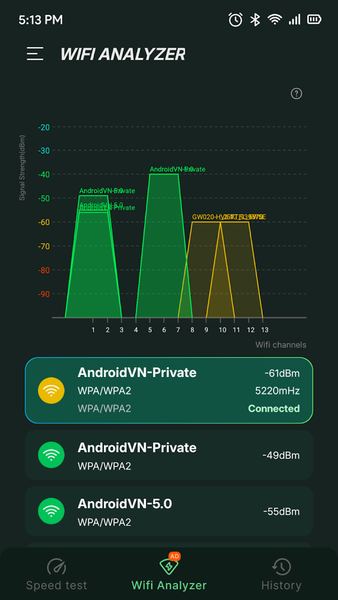 Speed Test Wifi - عکس برنامه موبایلی اندروید