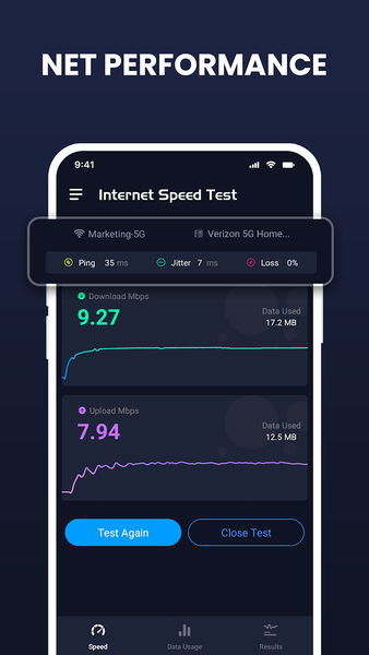 Internet Speed Test-4G 5G Wifi - Image screenshot of android app