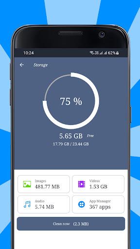 Clean my phone & storage space - 5G, 4G Speed Test - Image screenshot of android app