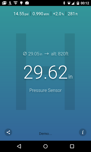 Air Pressure Lite - Image screenshot of android app