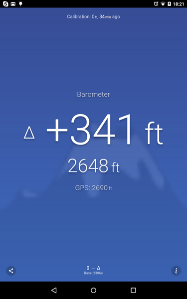 Altimeter - عکس برنامه موبایلی اندروید
