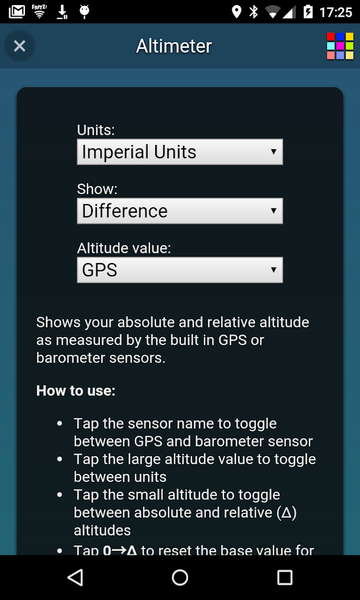 Altimeter - عکس برنامه موبایلی اندروید