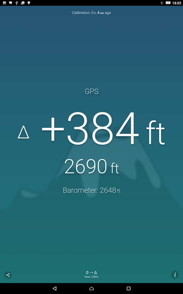 Altimeter - عکس برنامه موبایلی اندروید