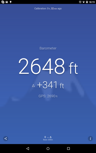 Altimeter - عکس برنامه موبایلی اندروید