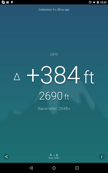 Altimeter - عکس برنامه موبایلی اندروید