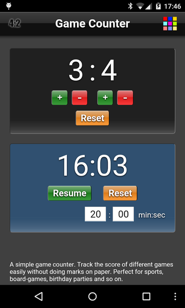 Game Counter Lite - عکس برنامه موبایلی اندروید