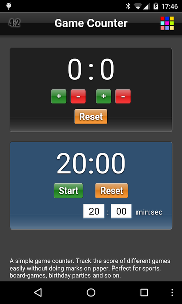Game Counter Lite - Image screenshot of android app