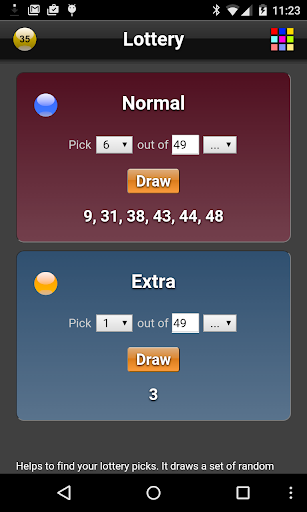 Lottery - عکس برنامه موبایلی اندروید
